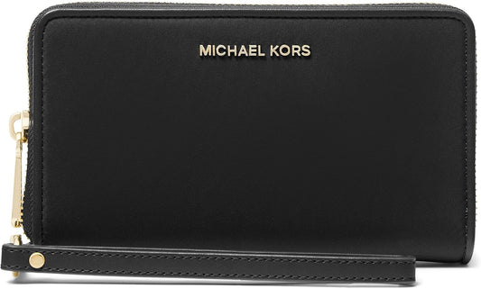 HOTMICHAEL Michael Kors Womens Jet Set Large Flat Multi Function Phone Case Black 2 One Size