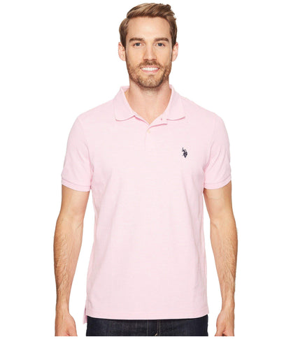 HOTU.S. Polo Assn. Men's Classic Polo Shirt, Two-Button Closure Pique Polo Shirt, Summer Fashion Golf Shirt | Two-Button Closure Pique Polo Shirt, Summer Fashion Golf Shirt