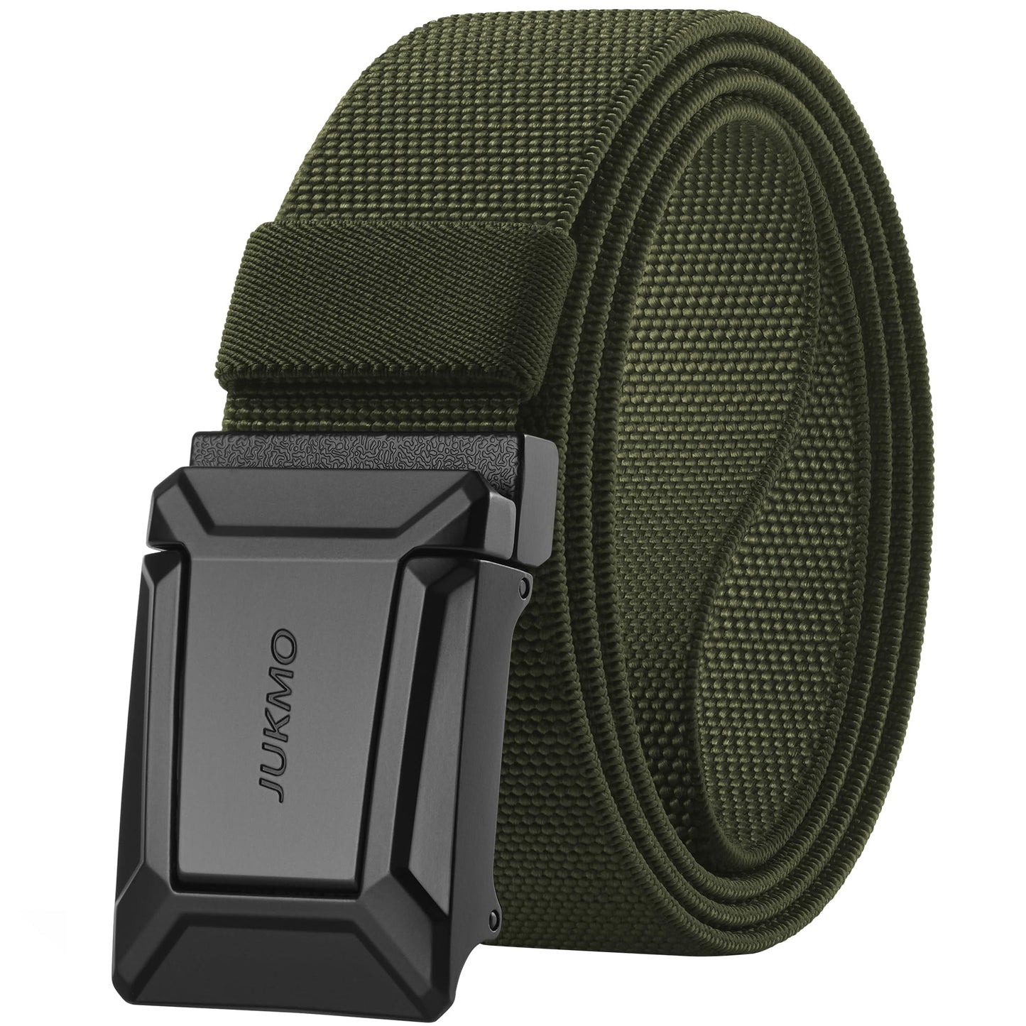 HOTJUKMO Men's Stretch Tactical Belt, 1.5" Elastic Nylon Web with Flip Buckle | Quick Release Belt for Military Work Rigger Hiking