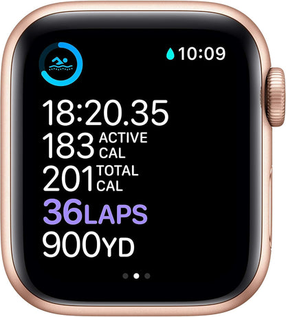 HOTApple Watch Series 6 (GPS, 40mm) - Gold Aluminum Case with Pink Sand Sport Band (Renewed)