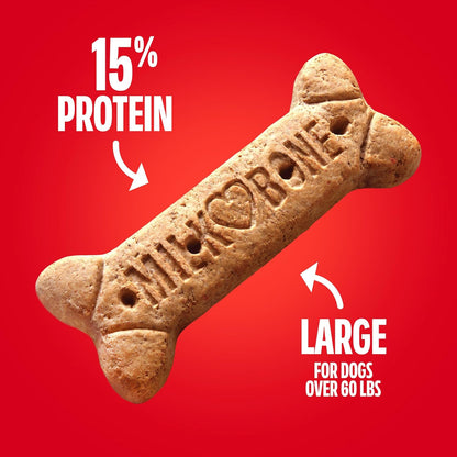 HOTMilk-Bone Crunchy Large Dog Treats, 10 Lb. Box, Original Beef Flavor