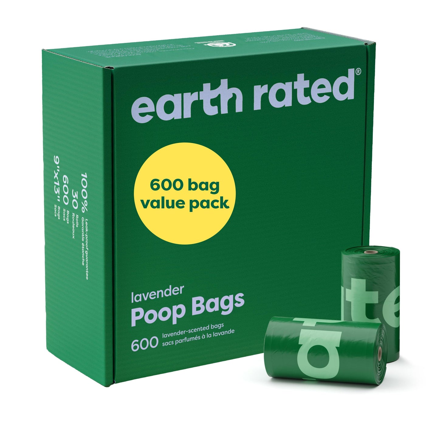 HOTEarth Rated Poop Bags for Dogs, Guaranteed Leak Proof and Extra Thick Waste Bag Refill Rolls, Unscented, 270 Bags