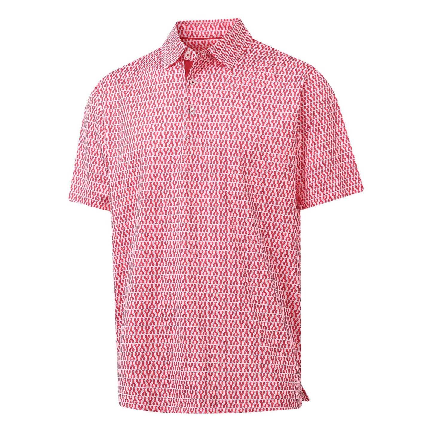 HOTGolf Shirts for Men Dry Fit Short Sleeve Print Performance Moisture Wicking Polo Shirt