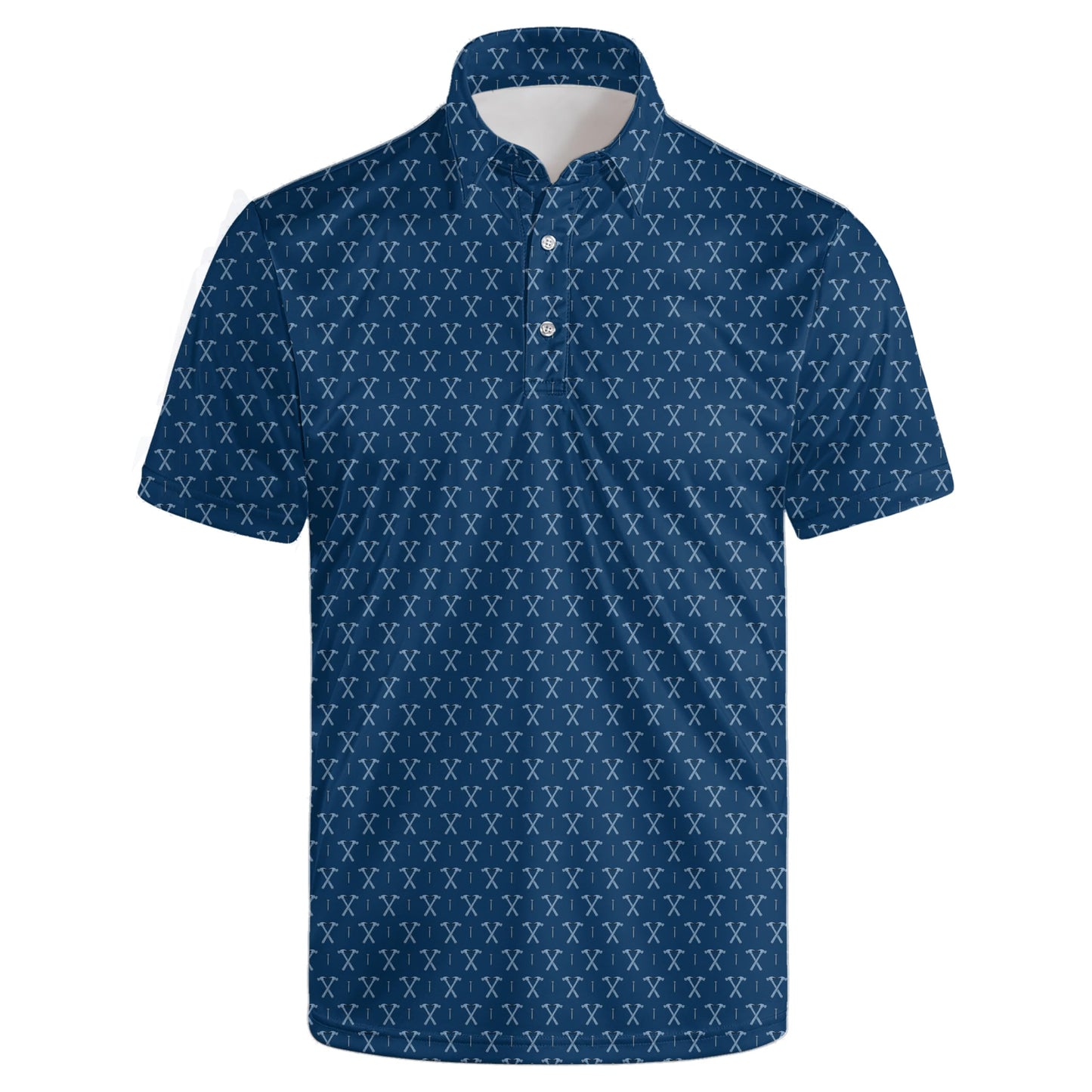 HOTGolf Polos for Men Funny Moisture Wicking Golf Shirts Performance Quick-Dry Polo Shirts Short Sleeve