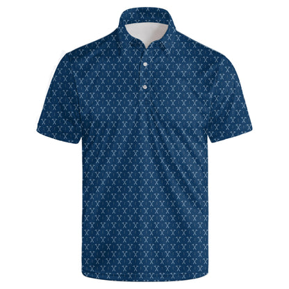 HOTGolf Polos for Men Funny Moisture Wicking Golf Shirts Performance Quick-Dry Polo Shirts Short Sleeve
