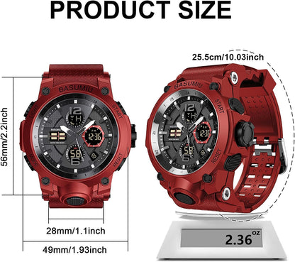 HOTGold Military Dive Tactical Digital Man Watches for Men Nice Luxury Waterproof Diver Mens Watches Work Black Sports