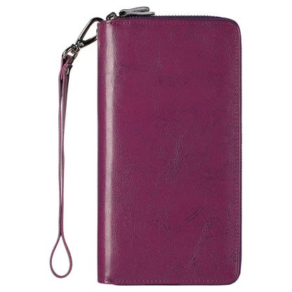 HOTLavemi Small Compact Women Wallet RFID Blocking Genuine Leather Bifold Purse with ID Windows