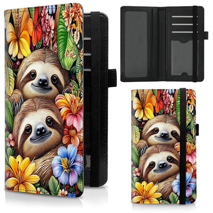 HOTCheckbook Cover for Duplicate Checks,Slim Durable RFID Blocking Checkbook Credit Card Holder for Personal and Business Checks-Cute Dog Paws