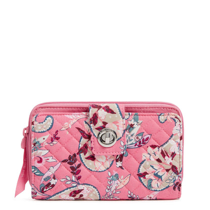 HOTCotton Turnlock Wallet With Rfid Protection