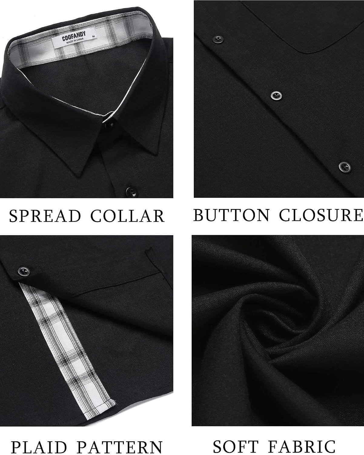 HOTCOOFANDY Men's Button Down Shirts Short Sleeve Casual Summer Beach Vacation Wedding Shirt with Pocket