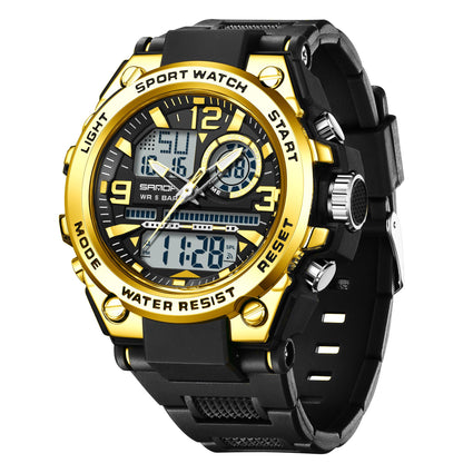 HOTKXAITO Men's Watches Sports Outdoor Waterproof Military Watch Date Multi Function Tactics LED Alarm Stopwatch