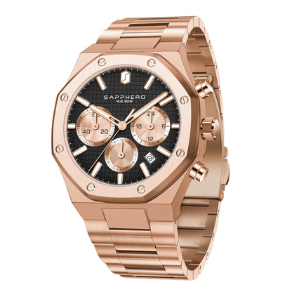 HOTSAPPHERO Mens Watches Stainless Steel Quartz Watch for Men Waterproof Date Clock Fashion Business Wristwatch Gift for Men