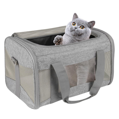 HOTCat Dog Carriers Soft-Sided Pet Carrier Large Cats for Medium Big Cat Small Dog Puppy up to 16lbs TSA Airline Approved Animal Collapsible Cat Carrier Carriers Travel Carrier Cat Bag (17x11x11)