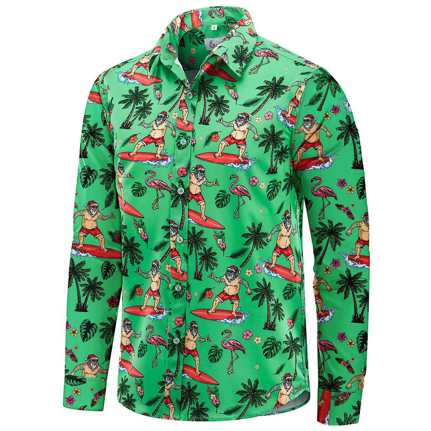 HOTEUOW Men's Hawaiian Shirt Short Sleeve Printed Button Down Beach Shirts