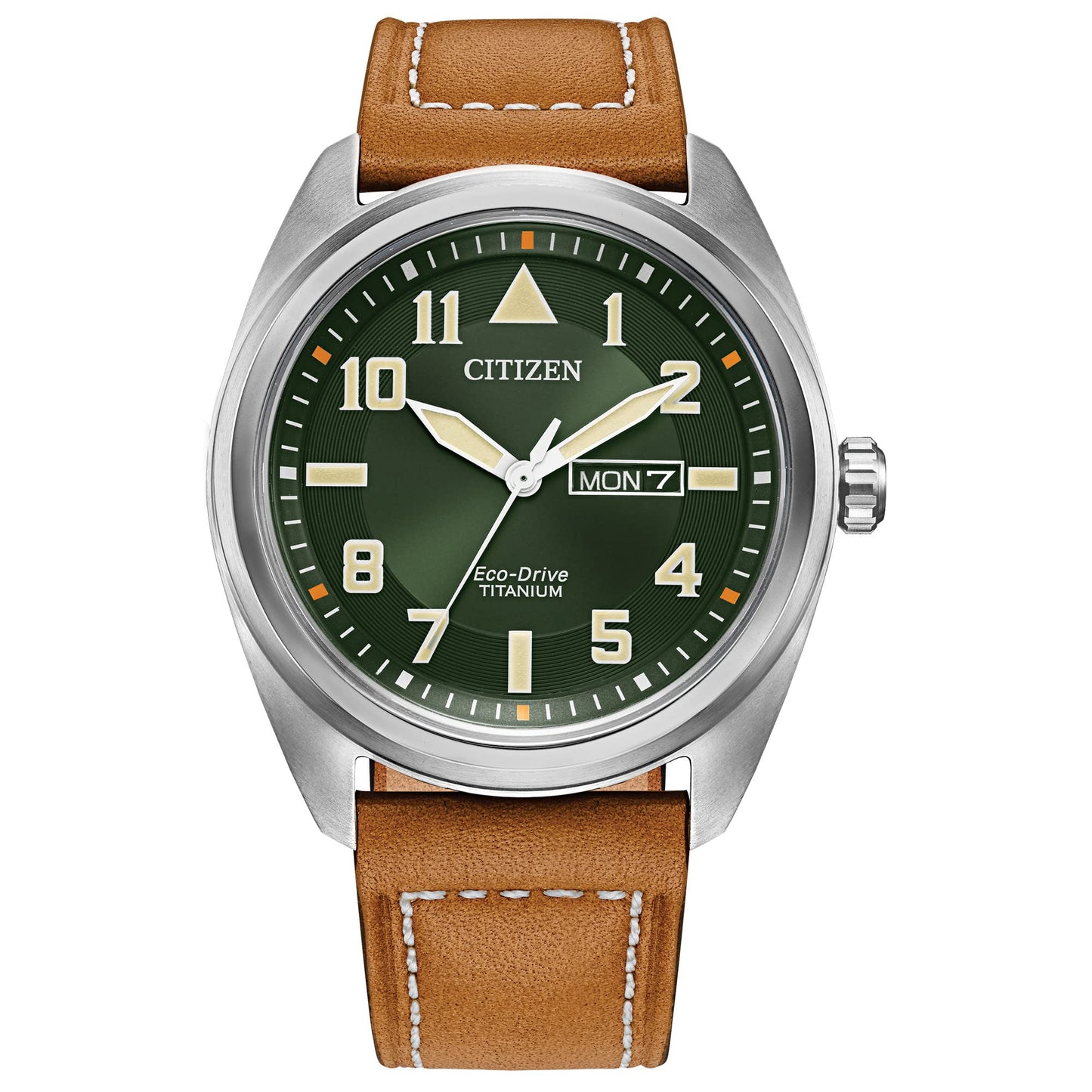 HOTCitizen Men's Eco-Drive Weekender Garrison Field Watch in Super Titanium