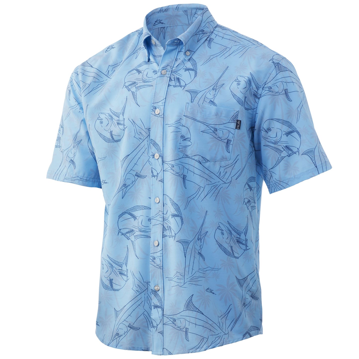 HOTHUK Mens Kona Short Sleeve Shirt | Performance Button Down