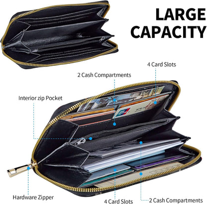 HOTWomen Wallets Large Capacity Clutch Purse for Men Women Ladies Slim Purse Credit Card Holder
