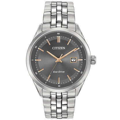 HOTCitizen Men's Classic Addysen Eco-Drive Watch, 3-Hand Date, Sapphire Crystal