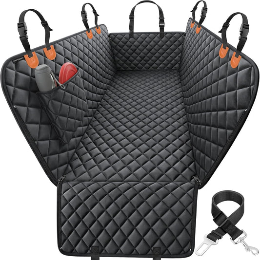 HOTURPOWER Dog Car Seat Cover for Pets 100% Waterproof Seat Cover Hammock 600D Heavy Duty Scratch Proof Nonslip Durable Soft Back Seat Covers for Cars and SUVs