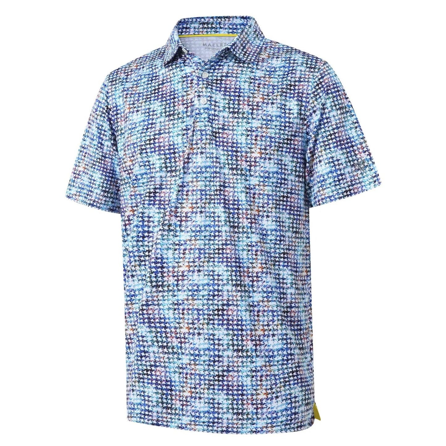 HOTGolf Shirts for Men Dry Fit Short Sleeve Print Performance Moisture Wicking Polo Shirt