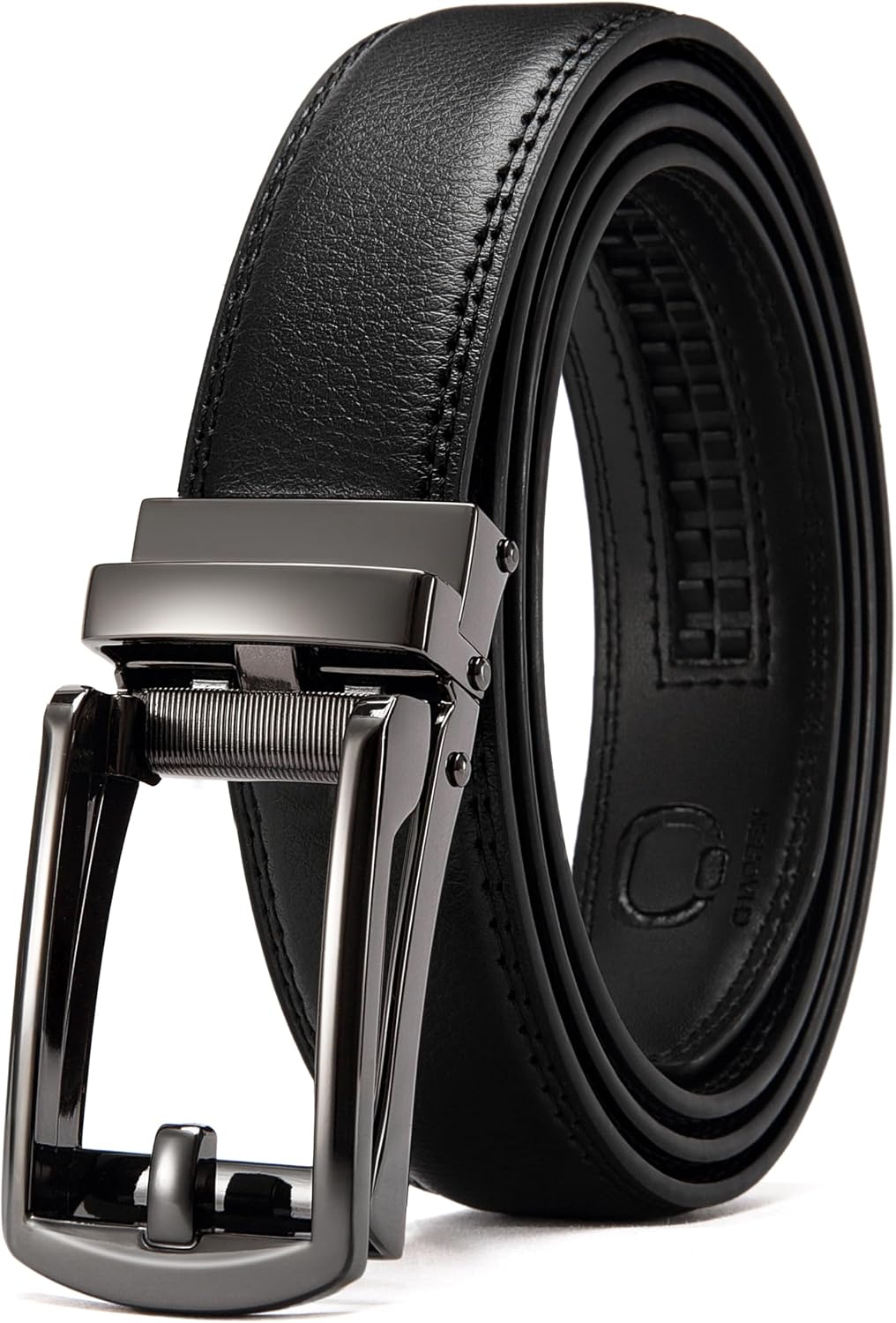 HOTCHAOREN Mens Dress Belt - Ratchet Belt Leather 1 1/4" Comfort Click - Perfect Companion to Mens Dress Shoes