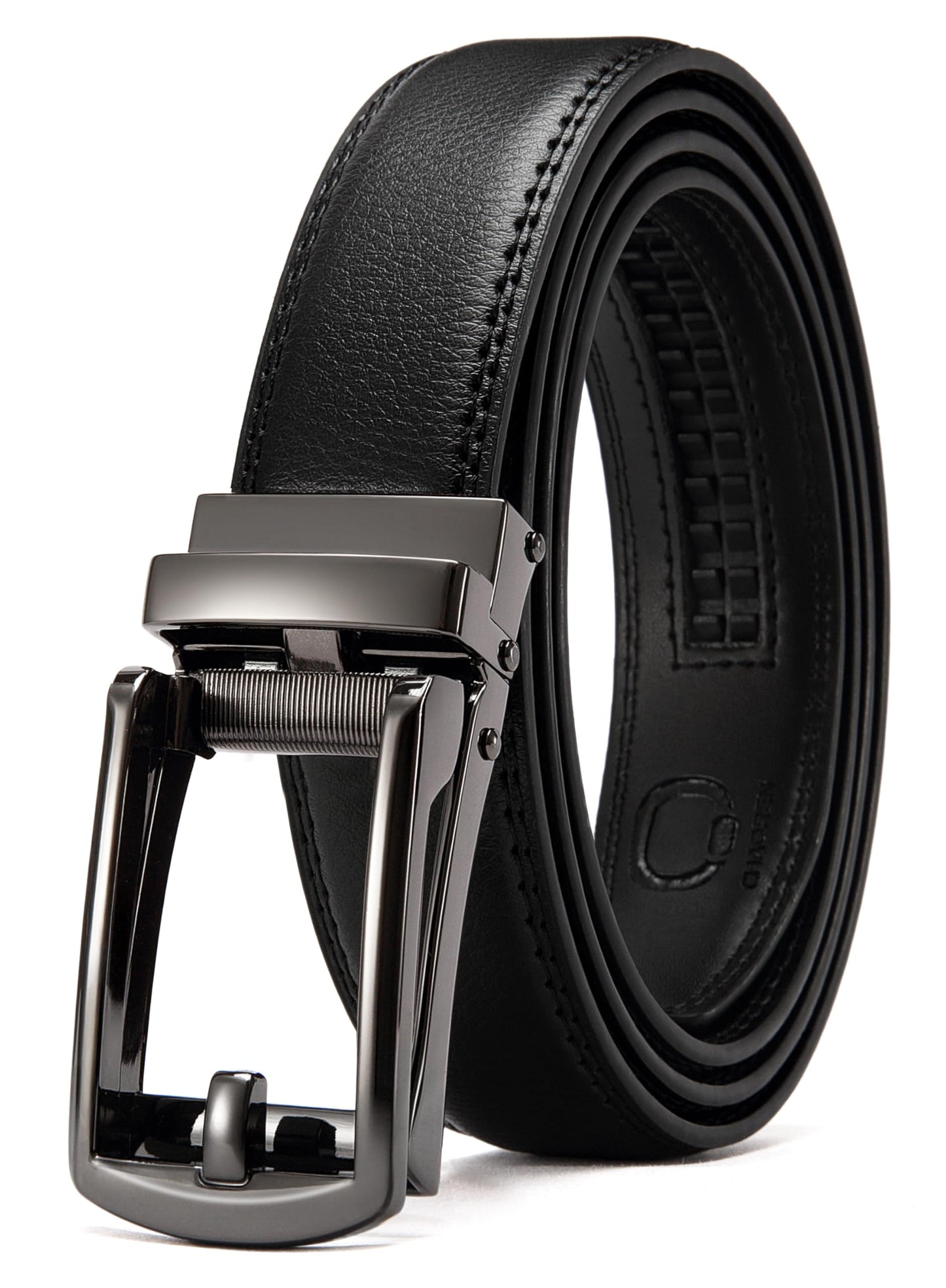 HOTCHAOREN Mens Dress Belt - Ratchet Belt Leather 1 1/4" Comfort Click - Perfect Companion to Mens Dress Shoes