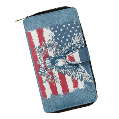 HOTCOEQINE Animal Wallet, Cute Chicken Long Leather Money Bag, Handbag With Zipper for Coin Phone, Travel Handbag for Party