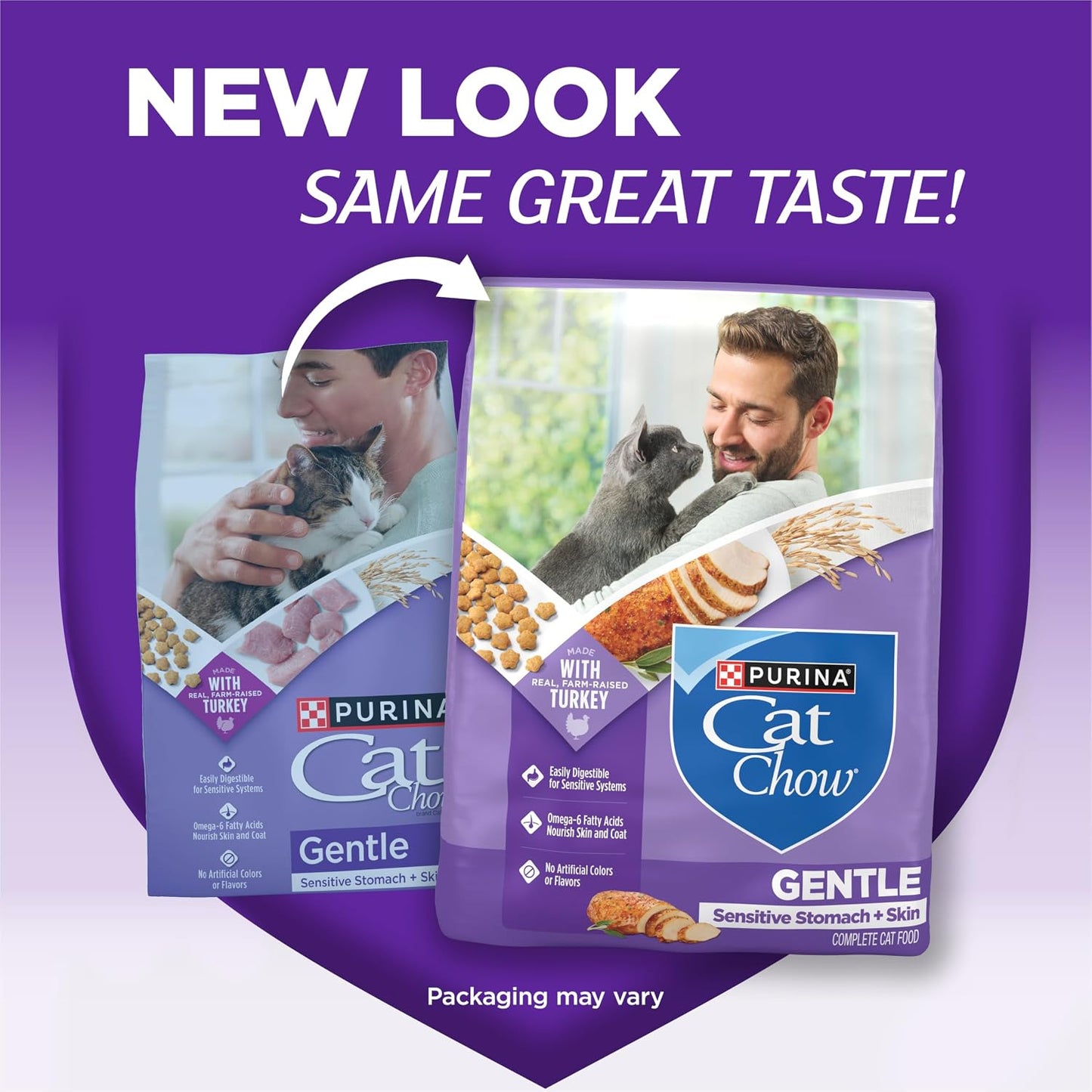 HOTPurina Cat Chow Gentle Sensitive Stomach and Skin Dry Cat Food with Turkey - 13 lb. Bag
