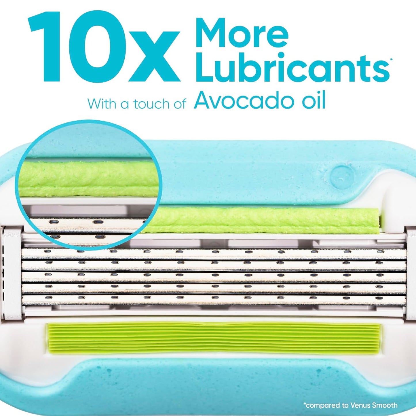 HOTGillette Venus Extra Smooth 4 count, plus Gillette Venus Extra Smooth Sensitive 2 count, 5-Bladed Women's Razor Blade Refills