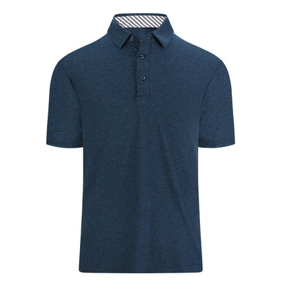 HOTDamipow Premium Golf Shirts for Men Dry Fit Performance Polo Short Sleeve Collared Shirt