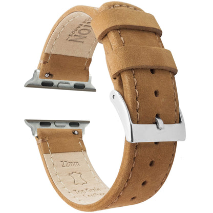 HOTBARTON WATCH BANDS - Top Grain Leather Watch Bands Compatible with Apple Watch Models - 1, 2, 3, 4, 5, 6, 7, 8, 9, 10, SE, Ultra & Ultra 2