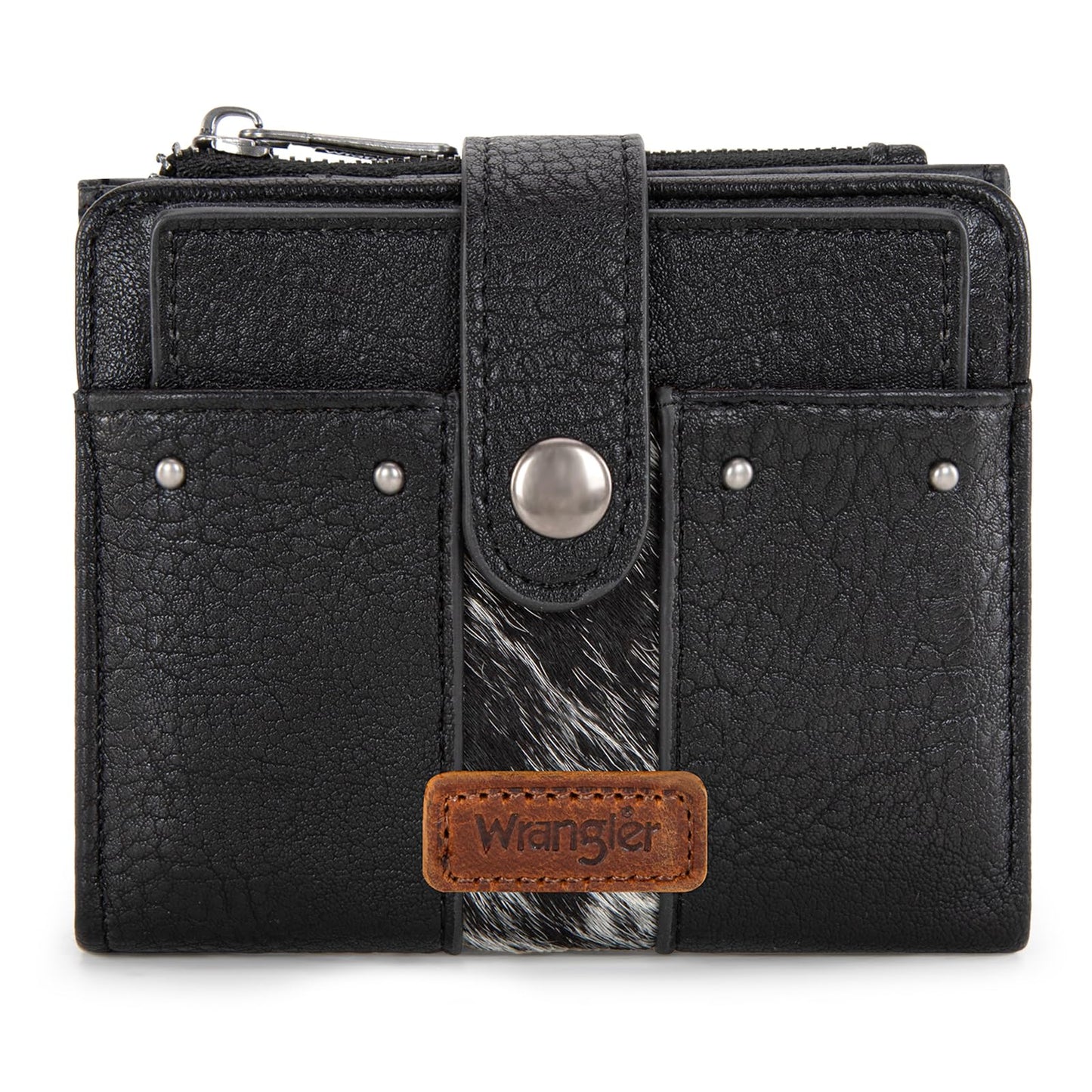 HOTMontana West X Wrangler Small Womens Wallet Leopard Print Women's Wallets, Card Cases & Money Organizers Small Bifold Card Wallet with Removable ID Window