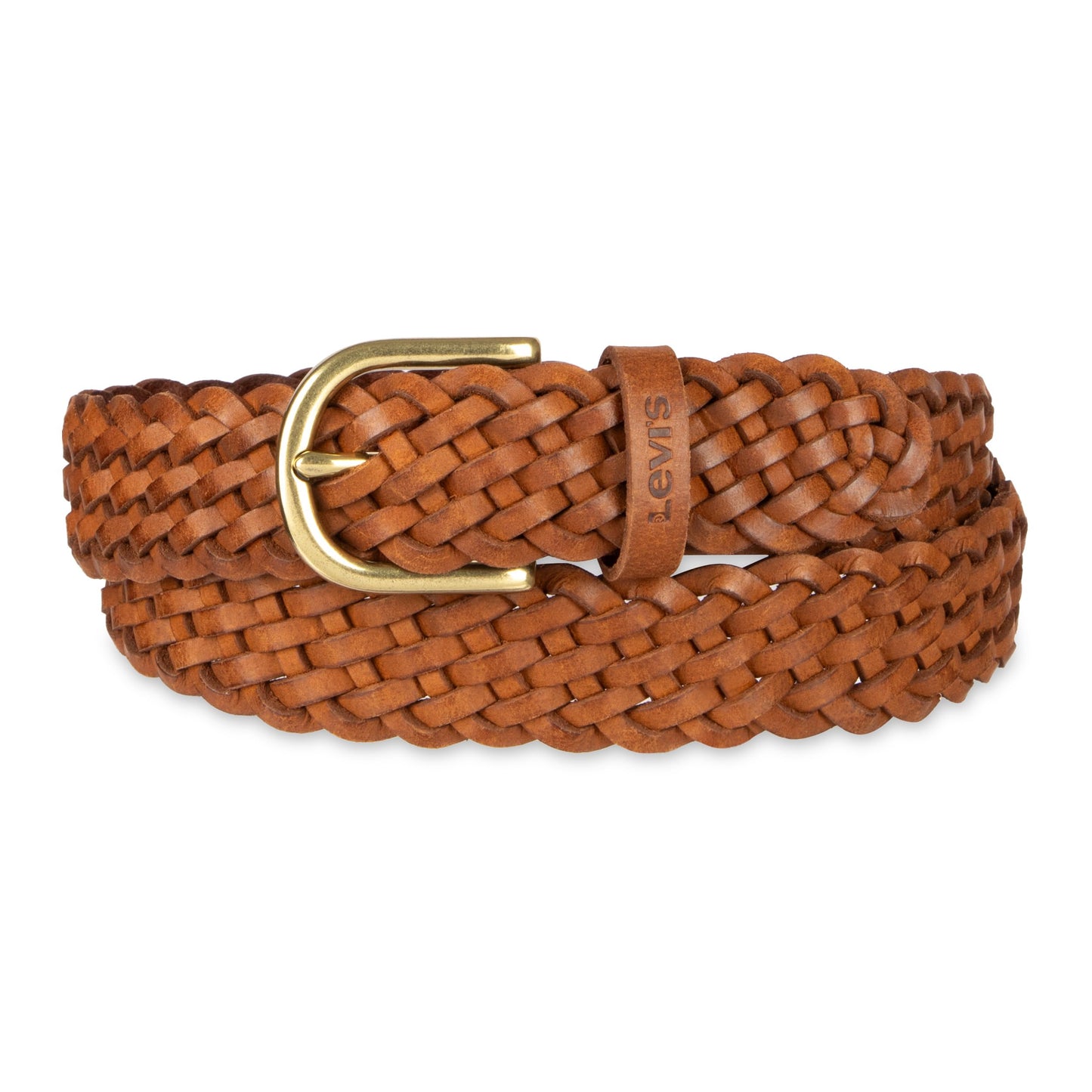 HOTLevi's Women's Fully Adjustable Casual Leather Braided Belt for Jeans and Dresses