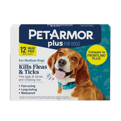 HOTPetArmor Plus Flea and Tick Prevention for Cats over 1.5 lbs, Cat Flea and Tick Treatment, 6 Doses, Waterproof Topical, Fast Acting