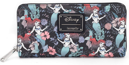 HOTLoungefly Disney The Little Mermaid Ariel Floral Print Wallet