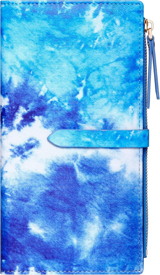 HOTBadiya Ultra Slim Wallet Credit Card Holder Thin Bifold Clutch Wallets with Zipper Pocket for Women