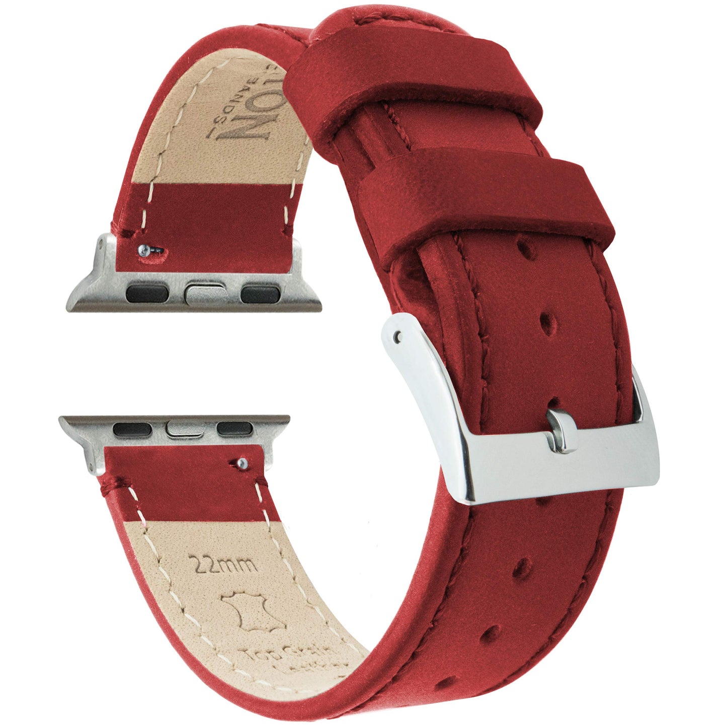 HOTBARTON WATCH BANDS - Top Grain Leather Watch Bands Compatible with Apple Watch Models - 1, 2, 3, 4, 5, 6, 7, 8, 9, 10, SE, Ultra & Ultra 2