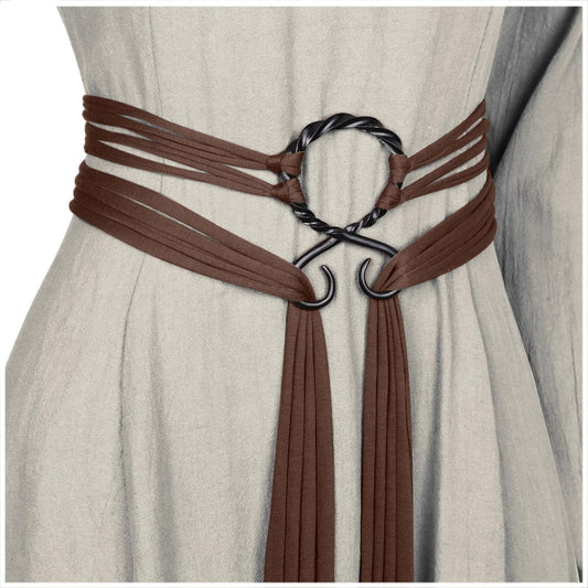 HOTL'VOW Viking Troll Cross Rope Belt Norse Witch Rope Belt Renaissance Pagan Medieval Accessory