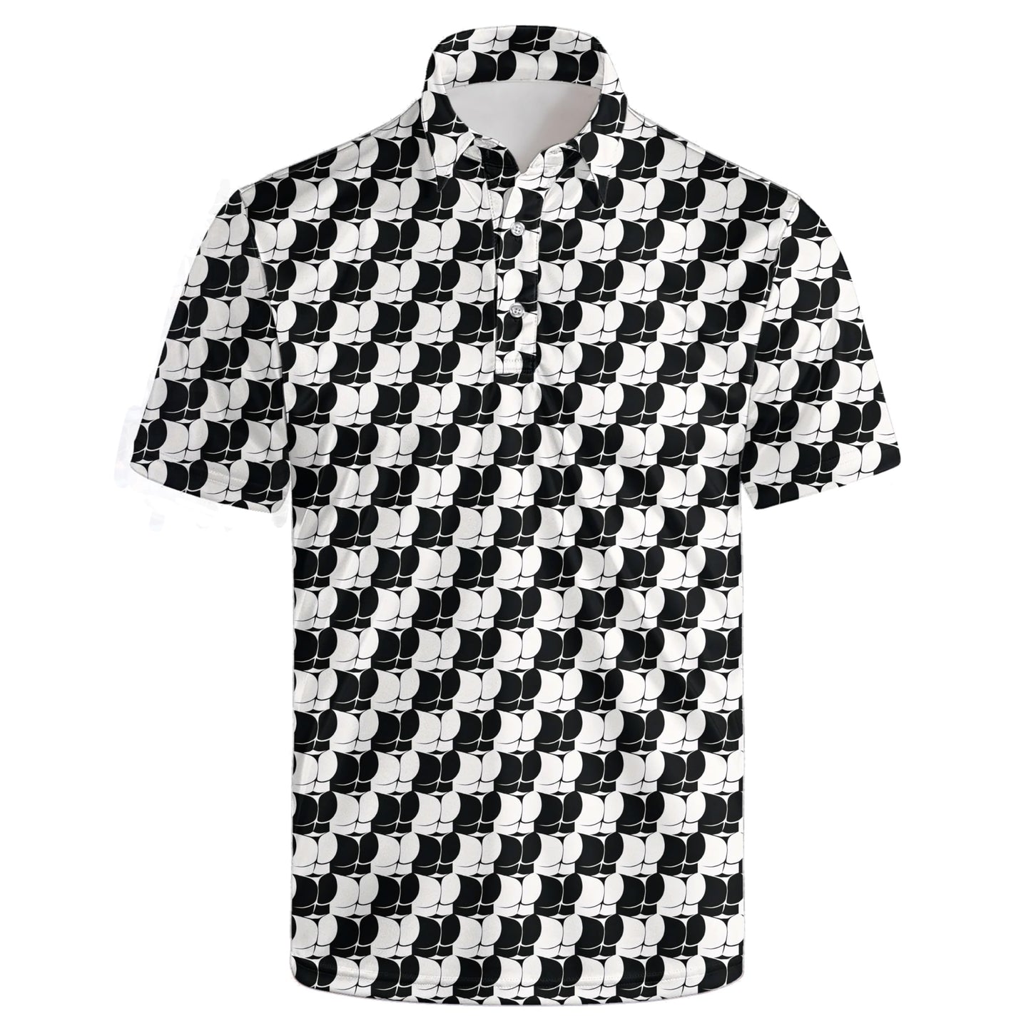 HOTGolf Polos for Men Funny Moisture Wicking Golf Shirts Performance Quick-Dry Polo Shirts Short Sleeve
