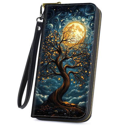 HOTCute Wallets for Women Girls, Large Capacity PU Leather RFID Blocking Clutch Purse with Wristlet