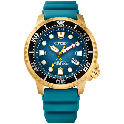 HOTCitizen Promaster Dive Eco-Drive Watch, 3-Hand Date, ISO Certified, Luminous Hands and Markers, Rotating Bezel