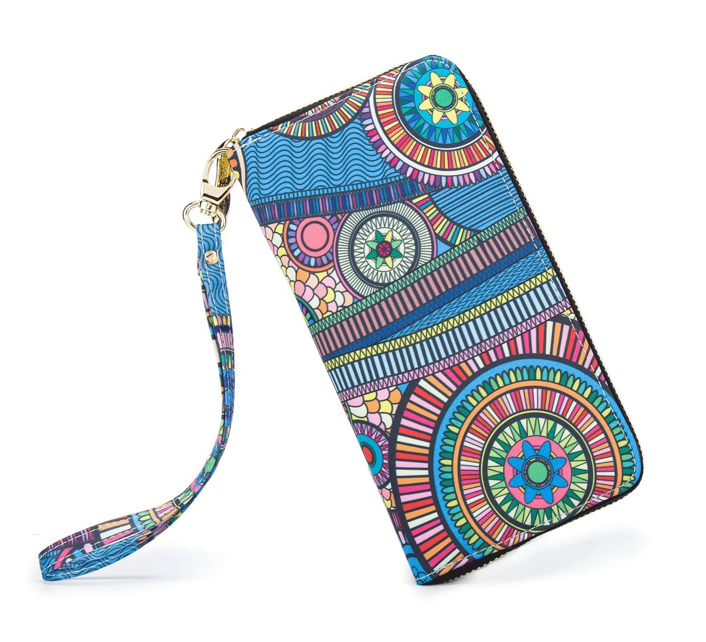 HOTWomen Wallet Card RFID For Womens Holder Blocking Credit Small Zipper Purse Pocket Bifold Slim Coin ID Ladies Wristlet Clutch Large Capacity Window Case Travel Zip Women's