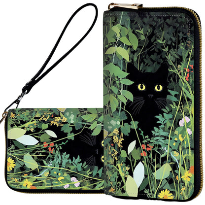 HOTWristlet Wallets for Women,Ladies Women's Wallet,Clutch Purses for Female Leather Large Capacity Credit Card Holder with Zipper Slim Cute Coin Pocket,RFID Blocking,Glitter Green Dragon