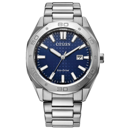 HOTCitizen Men's Eco-Drive Sport Casual Odyn Watch, Stainless Steel Watch, 3 Hand, Date