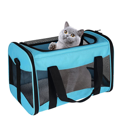 HOTCat Dog Carriers Soft-Sided Pet Carrier Large Cats for Medium Big Cat Small Dog Puppy up to 16lbs TSA Airline Approved Animal Collapsible Cat Carrier Carriers Travel Carrier Cat Bag (17x11x11)
