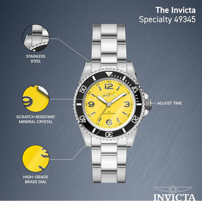 HOTInvicta Mens Watch Stainless Steel 40mm