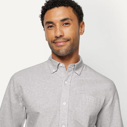 HOTAmazon Essentials Men's Long-Sleeve Pocket Oxford Shirt
