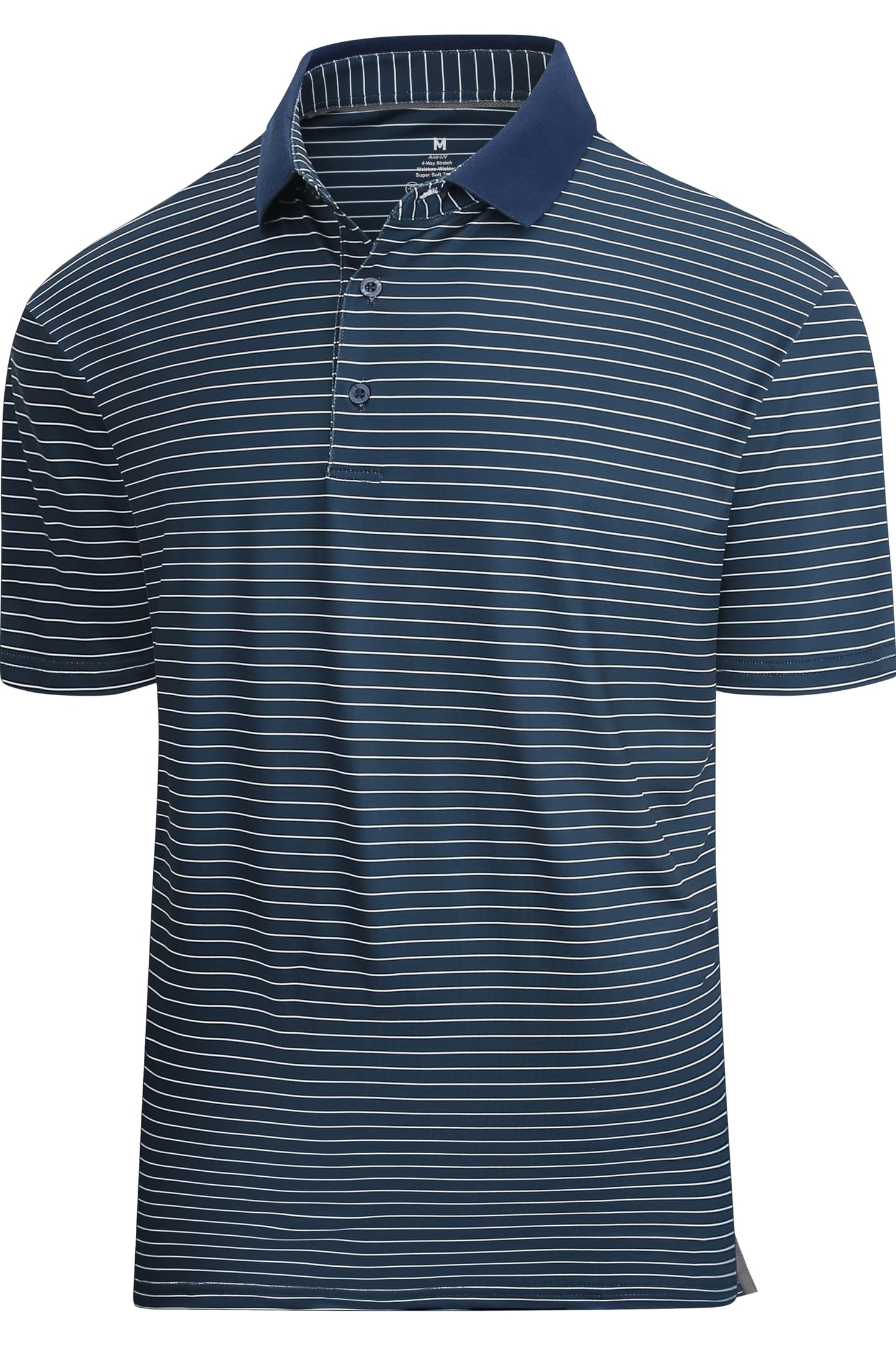 HOTEsabel.C Jacquard Golf Shirts for Men Dry Fit Short Sleeve Collared Polo | Moisture Wicking, Athletic Fit, 4-Way Stretch for Comfort, Wrinkle Free, Lightweight, Ideal for Golf, Casual & Work Wear