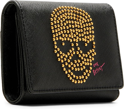 HOTBetsey Johnson Skull Boss Trifold Wallet
