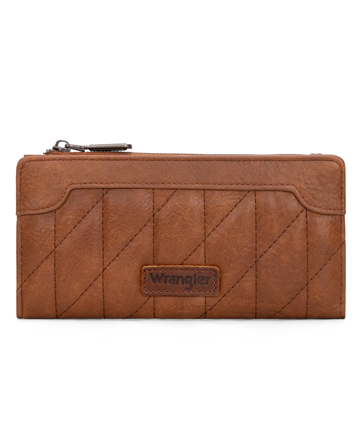 HOTMontana West Wrangler Cow Print Wallets Womens Bifold Credit Card Wallet Women's Wallets, Card Cases & Money Organizers Brown Wallet for Women Ladies Female Cash Wallett with Smooth Zipper